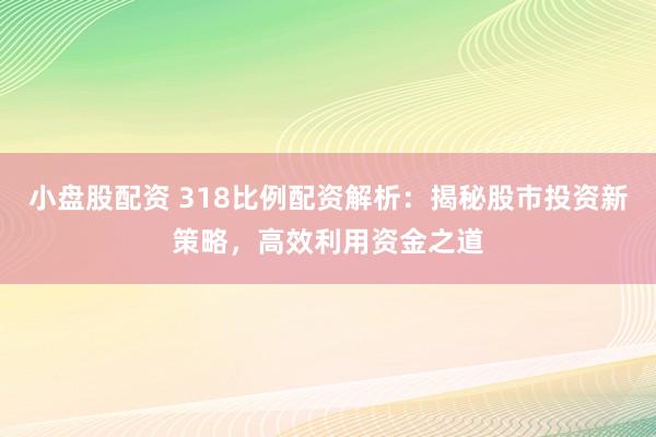 小盘股配资 318比例配资解析：揭秘股市投资新策略，高效利用资金之道
