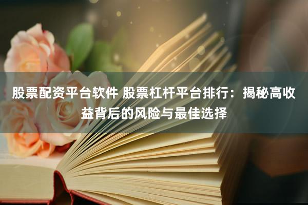 股票配资平台软件 股票杠杆平台排行：揭秘高收益背后的风险与最佳选择