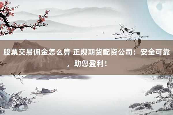 股票交易佣金怎么算 正规期货配资公司：安全可靠，助您盈利！