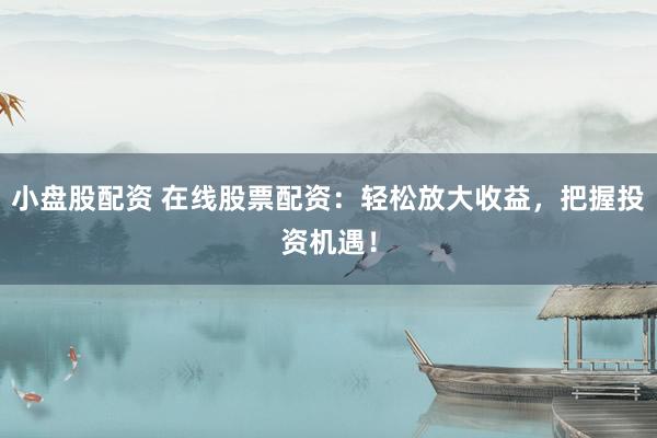小盘股配资 在线股票配资：轻松放大收益，把握投资机遇！