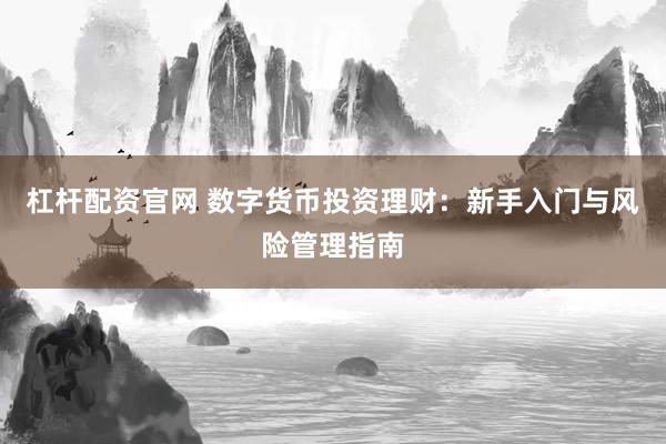 杠杆配资官网 数字货币投资理财：新手入门与风险管理指南